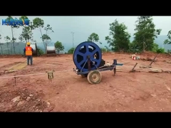 Hydraulische opgw-spanning van spanningsstrengingsapparatuur voor overbrengingslijnen