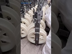 508 mm Lijnbevestigingen Mc Nylon geleider katrol stringing blok met drie nylon wielen