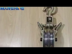 Beide zijden open 50kn capaciteit draad touw katrol blok met 2 scharen