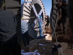 US Currency 3T Hydraulische kabel Pay-off Stand voor kabel handmatig schroef trekken constructie