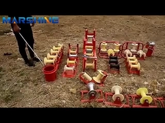 Aluminiumkabel Nylon wiel Skyward hoek Stringing katrol blok met 5kn nominale belasting