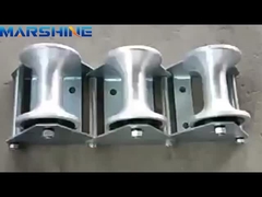 7.7-18 kg laadvermogen Aluminium nylon wiel kabel trekrol